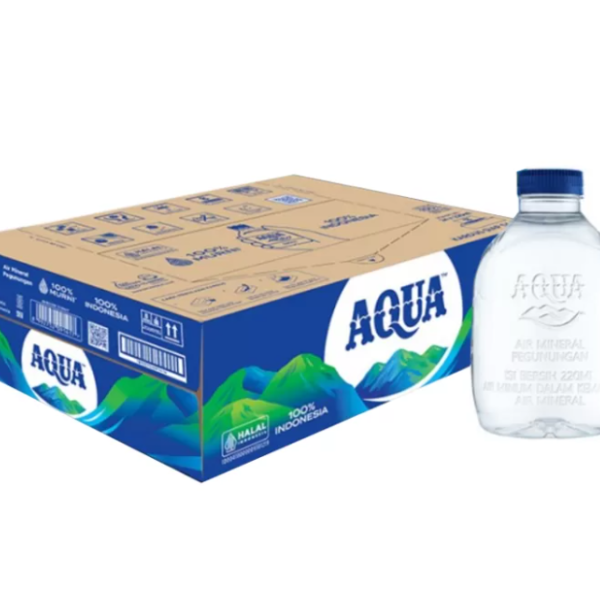 Aqua Cube 220 ml (botol mini)